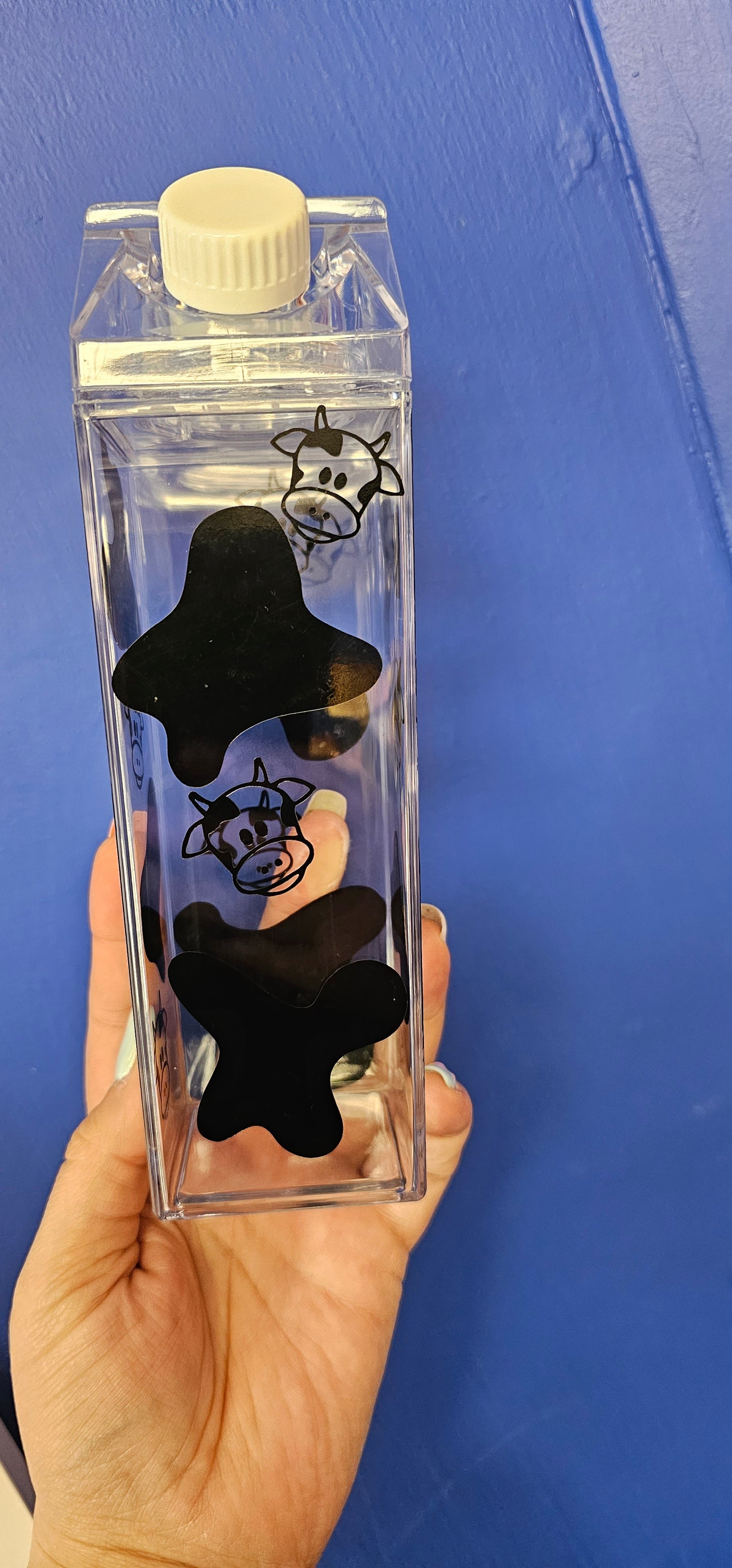 Cow print Milk bottle