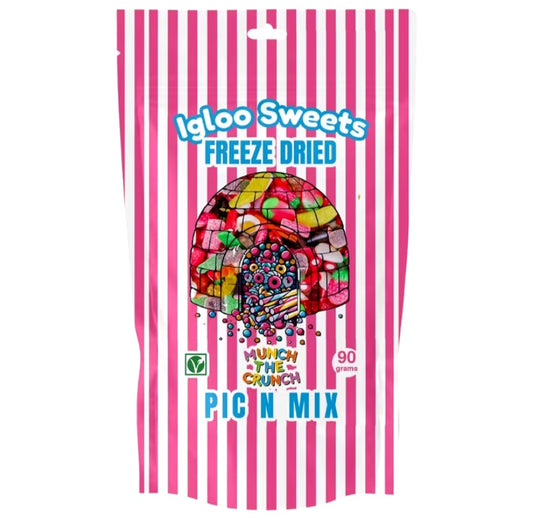 Igloo Pink Pic n Mix Freeze Dried Sweets Pouch 90g