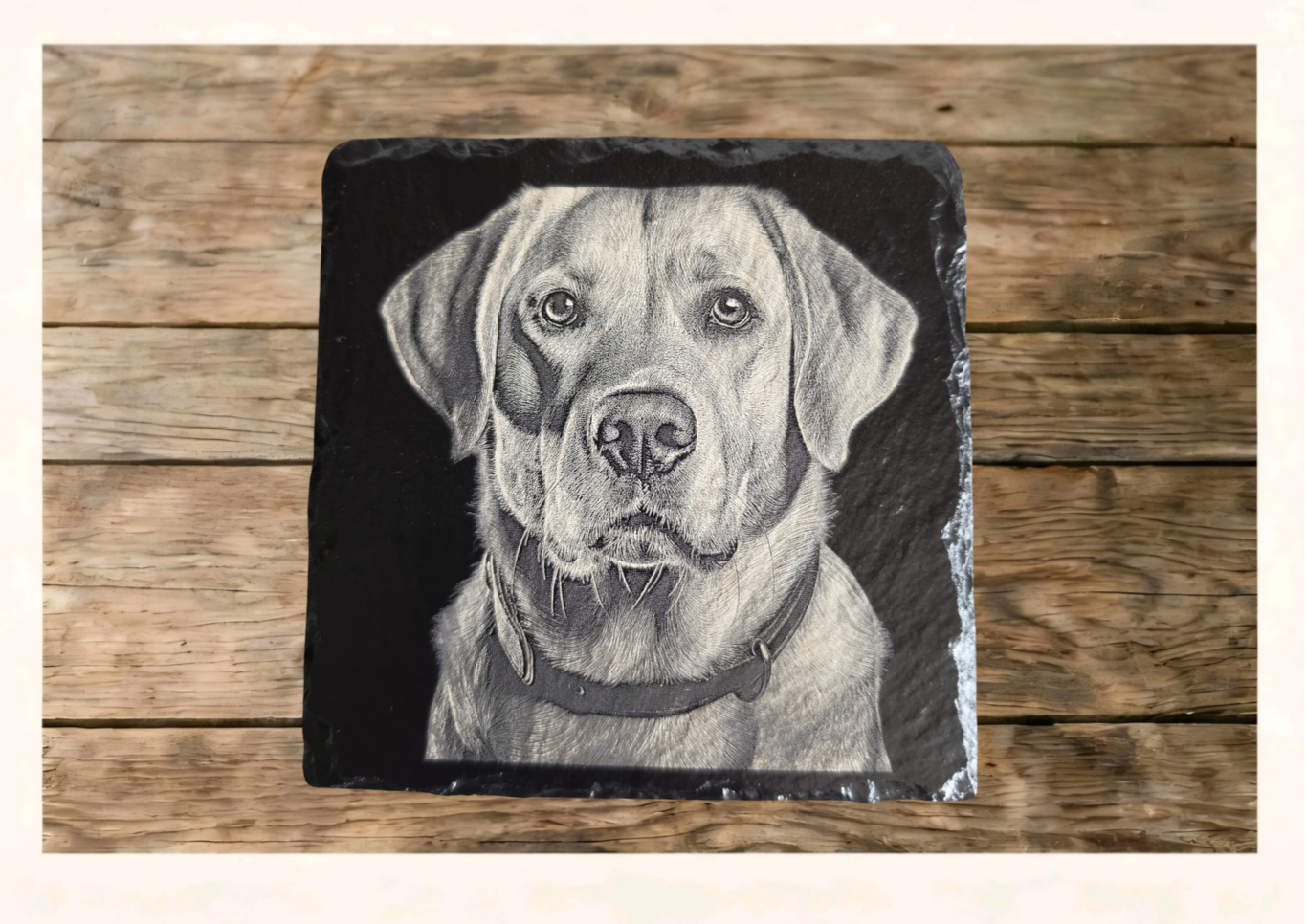 Custom Dog Slate Coaster