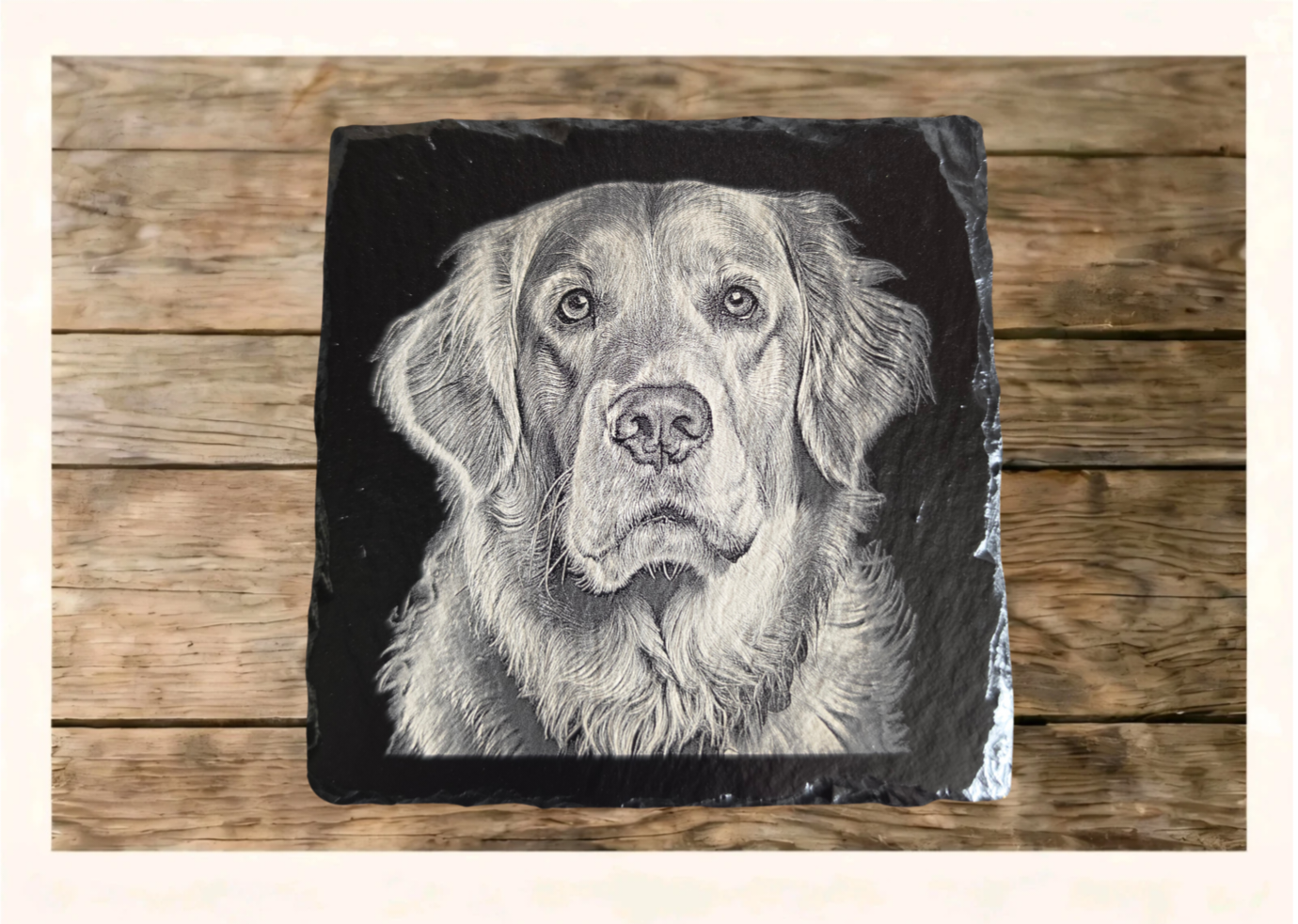 Custom Dog Slate Coaster