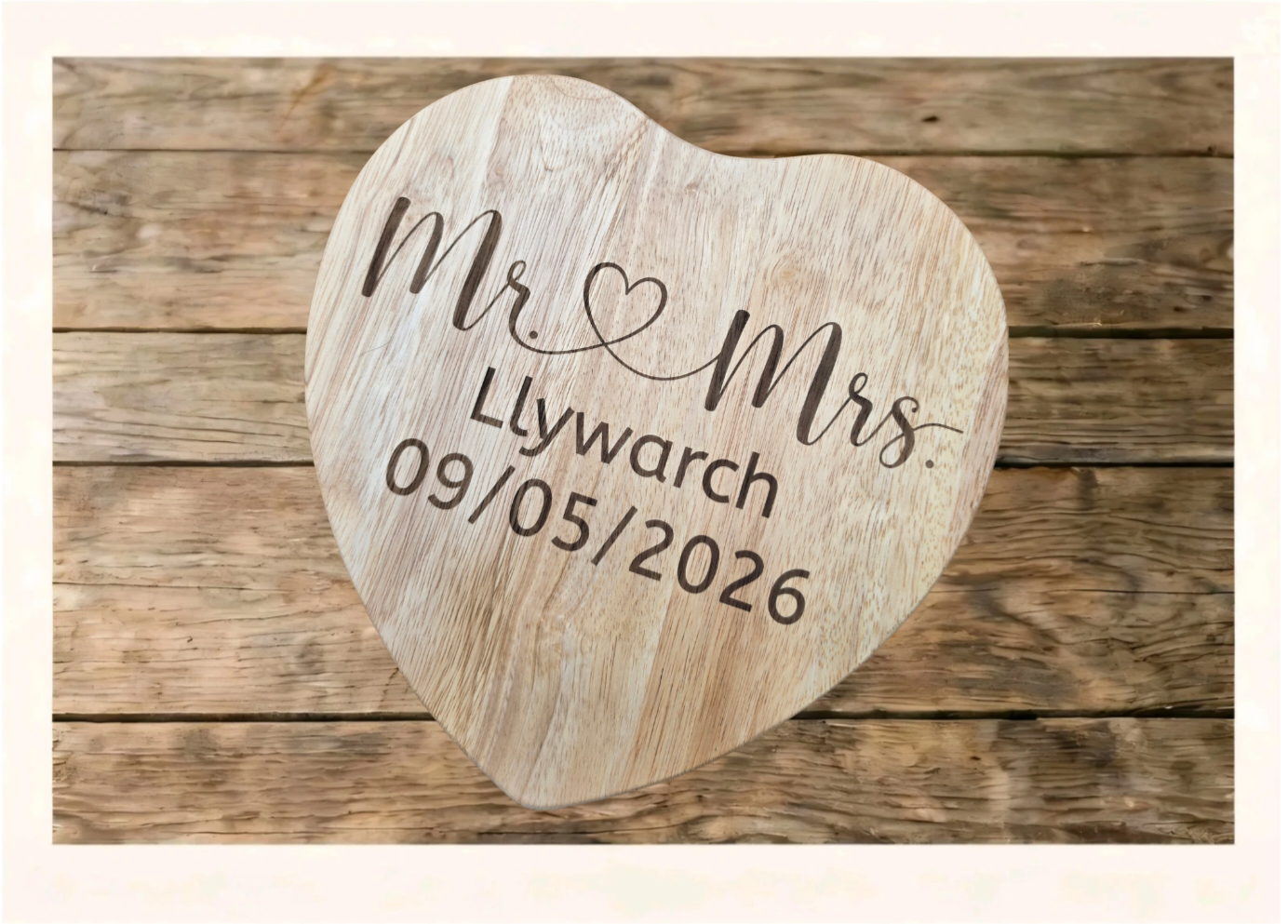 Personalised Mr & Mrs Wedding Board Gift