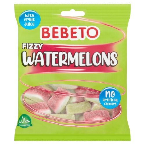 Bebeto Fizzy Watermelons 150g December 2022