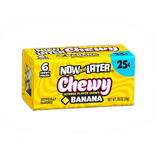 Now & Later 6 Piece Chewy Banana Candy