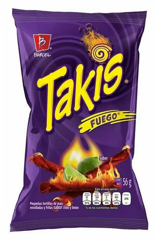 Takis Fuego Tortilla Chips 55g
